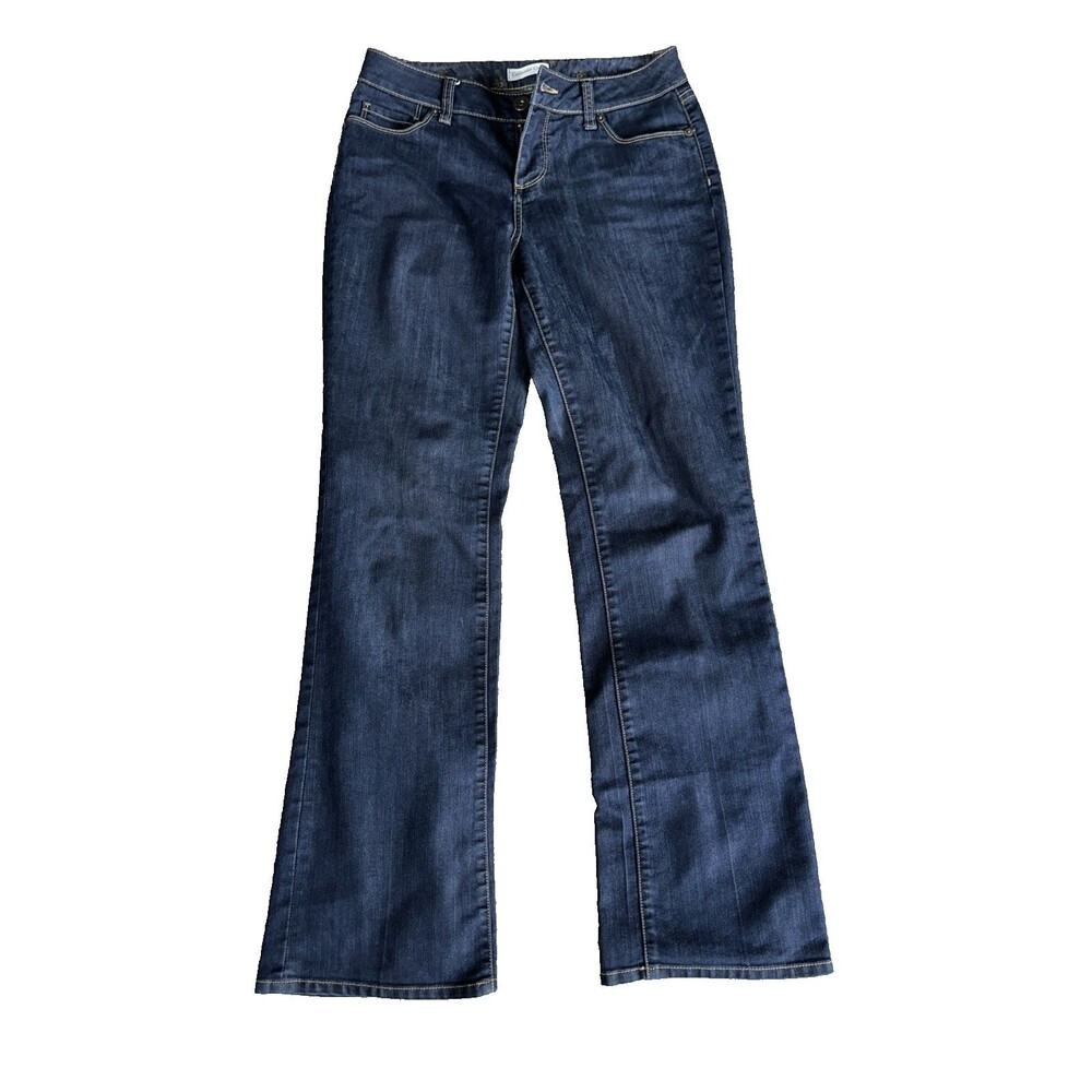 Coldwater Creek Denim High Rise Straight-Leg Jeans Size 6 Cotton